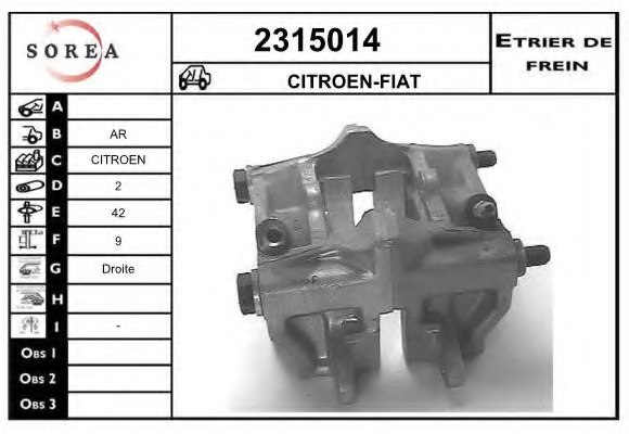 EAI 2315014 Brake Caliper